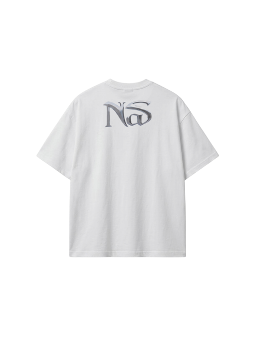 Camiseta Manga Curta Nas Whose World Is This Branca